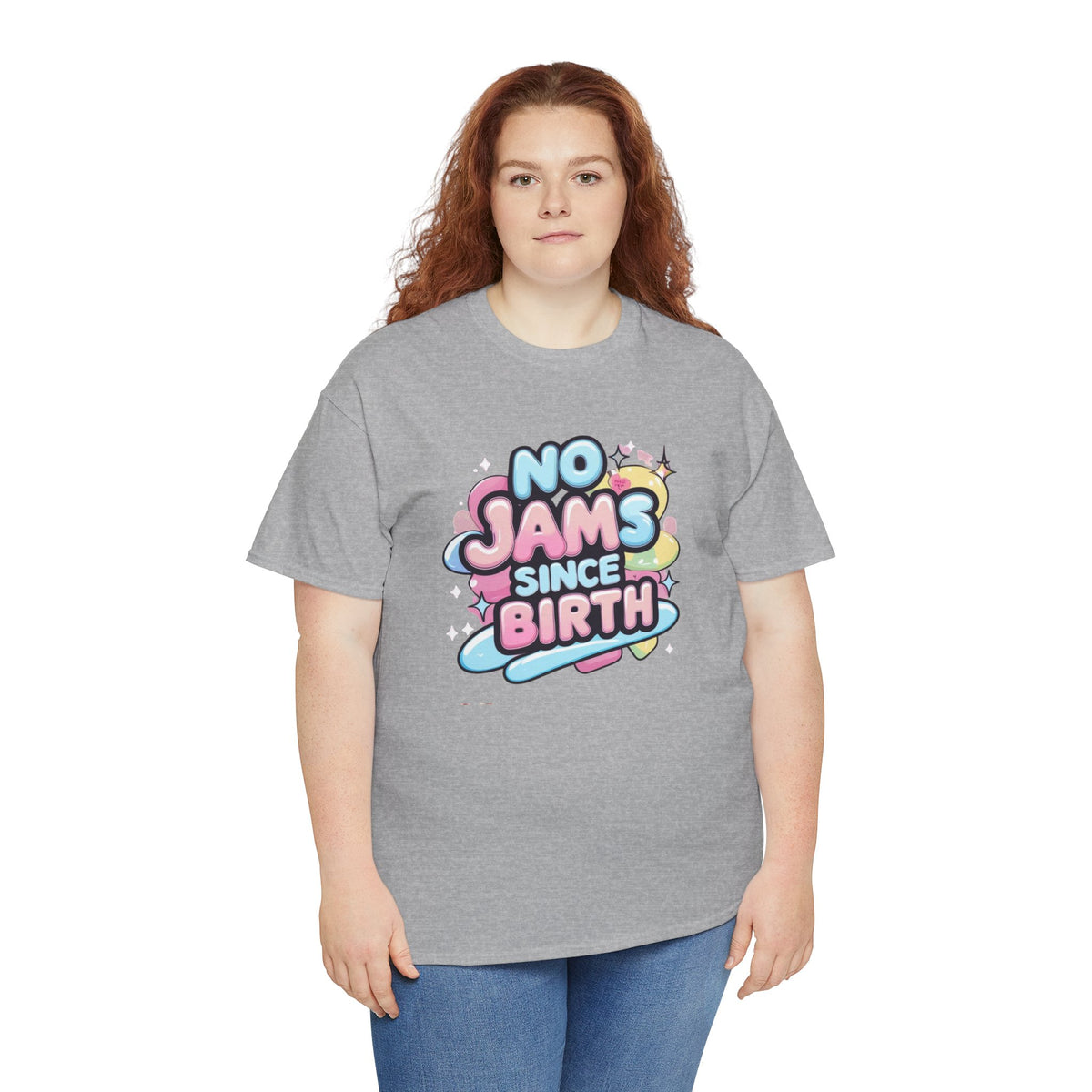 No Jams Since Birth T-Shirt — Cute Pastel Graphic Tee