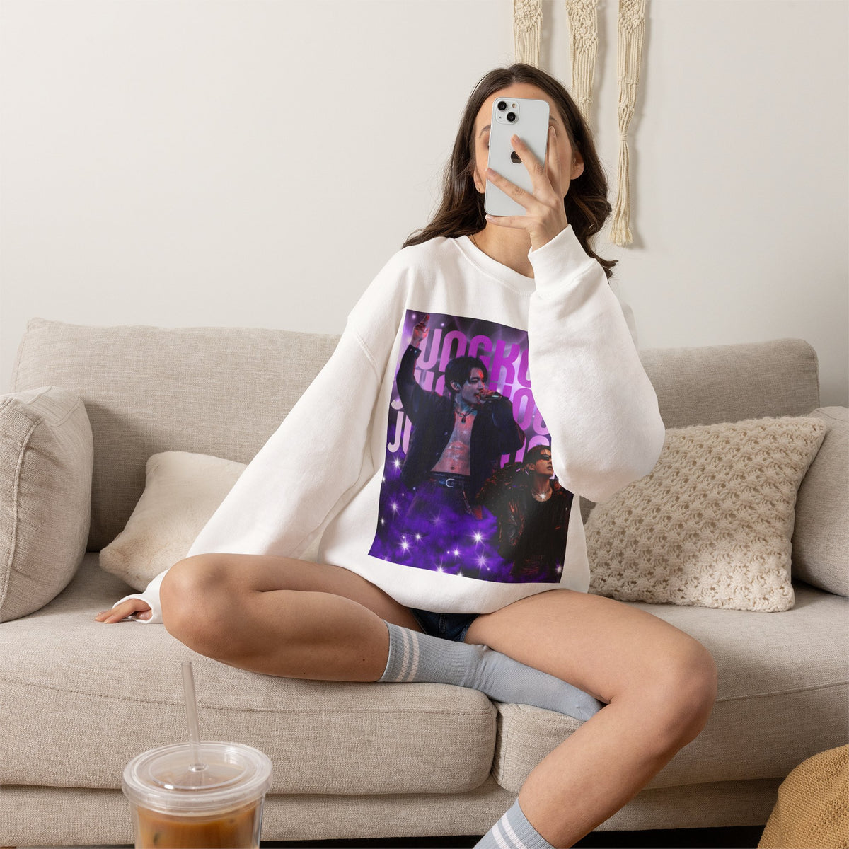 Jungkook 97 Crewneck Sweatshirt — K-Pop Fan Sweatshirt