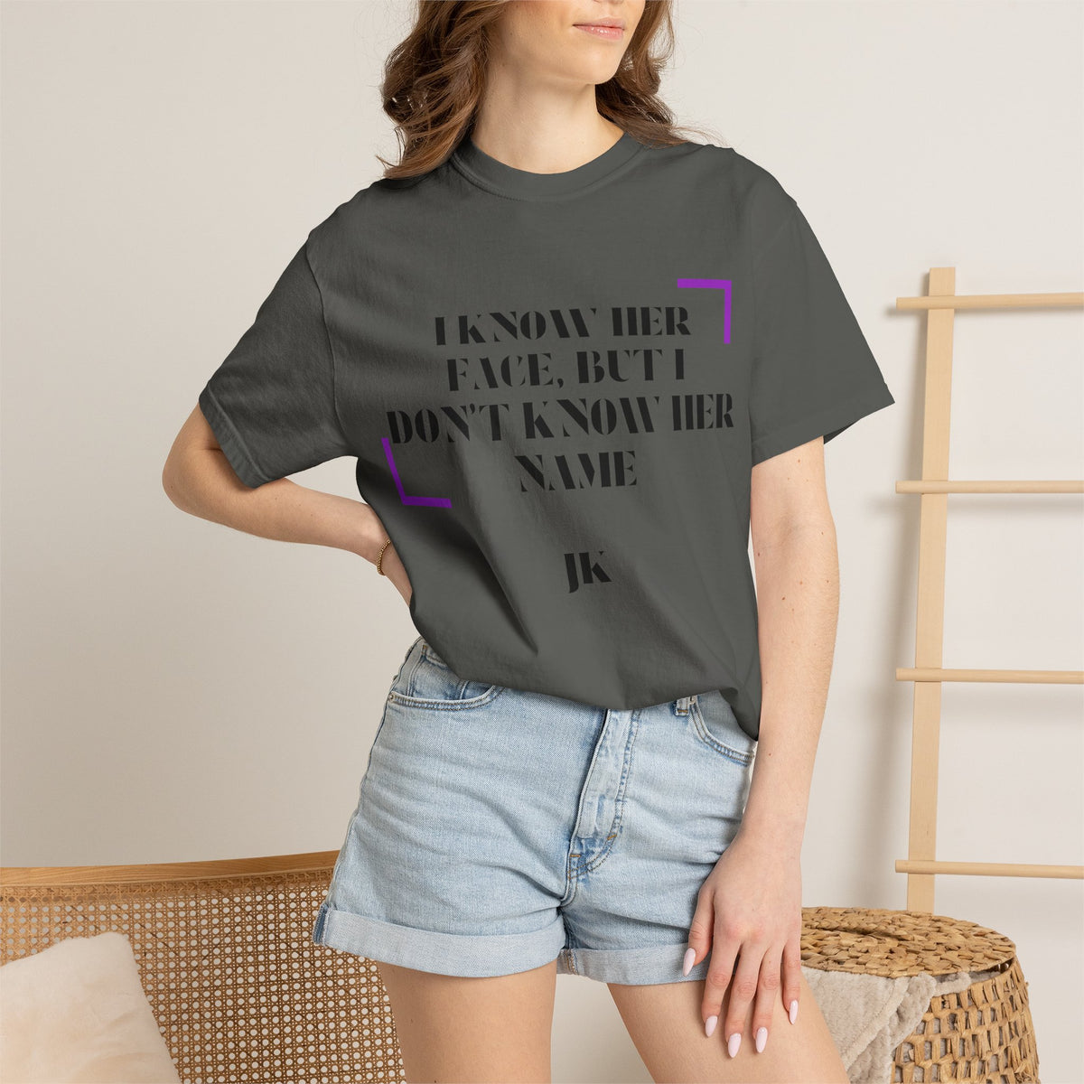 T-Shirt — “I Know Her Face, But I Don’t Know Her Name” Graphic Tee