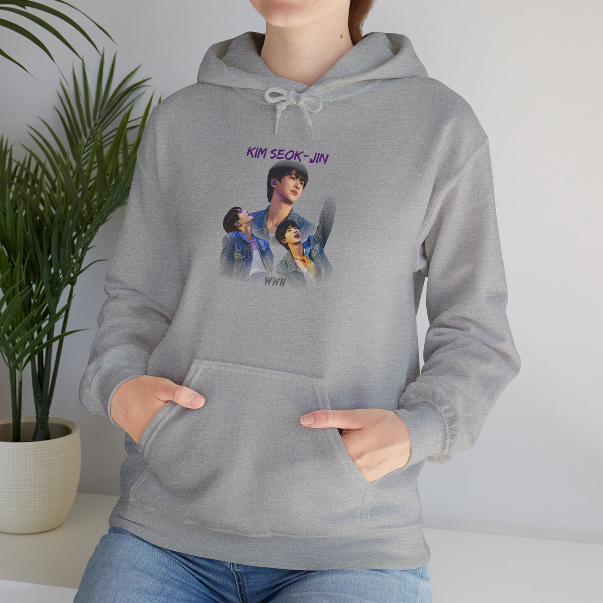 Kim Seok-jin (Jin) Photo Collage Hoodie — K-Pop Idol Fan Sweatshirt