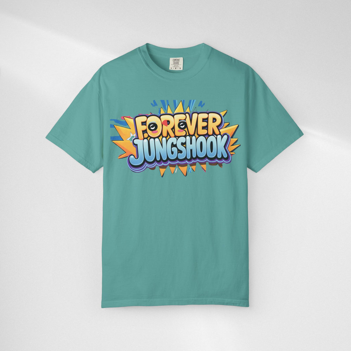 Forever Jungshook T-Shirt — Colorful Fan Graphic Tee