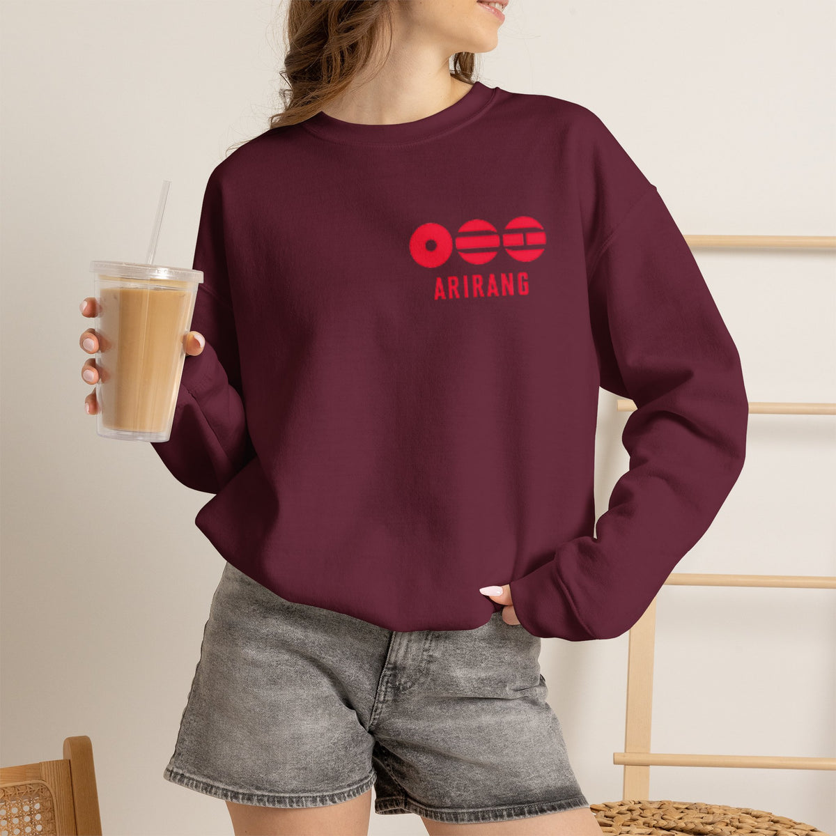 Arirang Minimalist Crewneck Sweatshirt — BTS Music