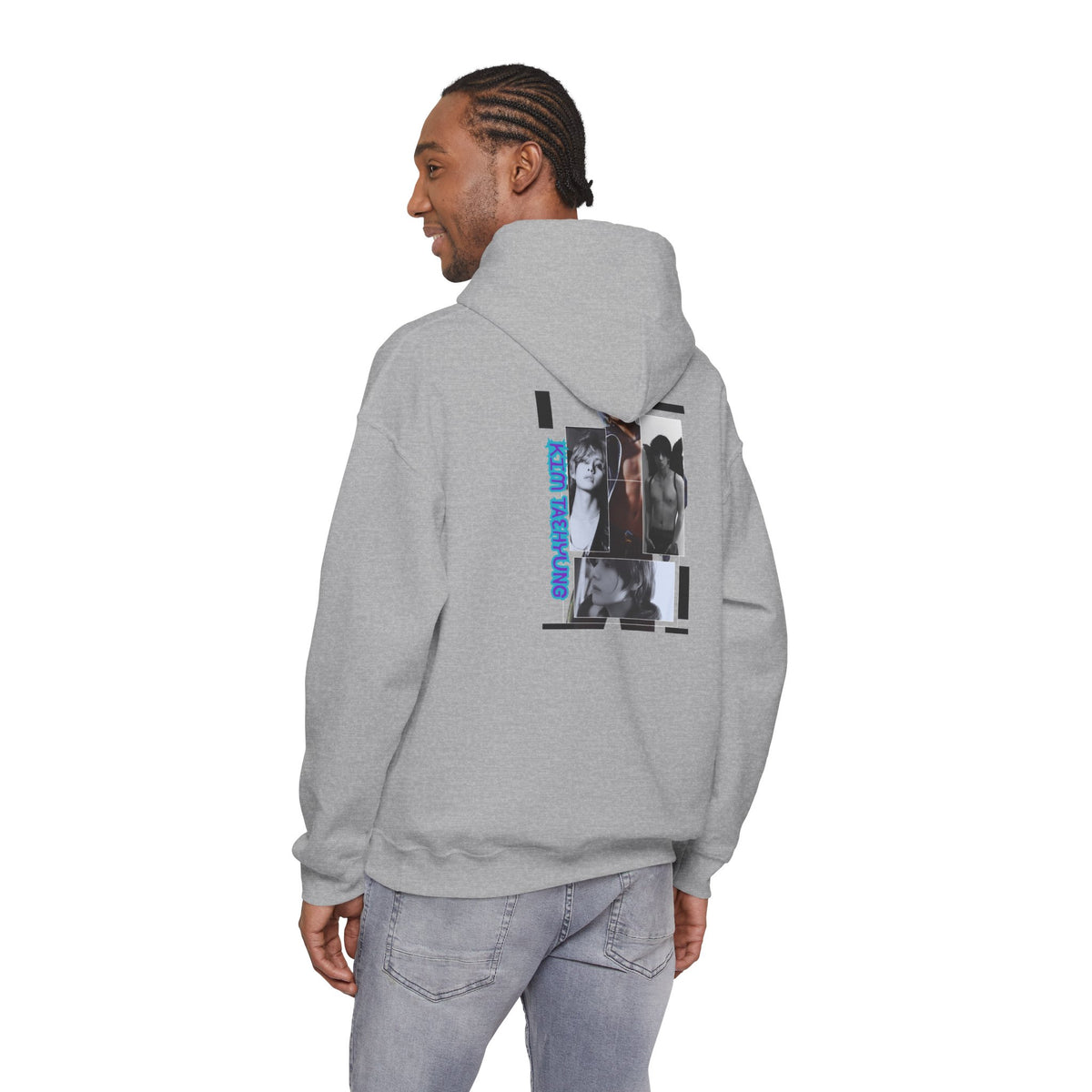 Graphic Hoodie — Photo Collage Streetwear "KIM TAEHYUNG"
