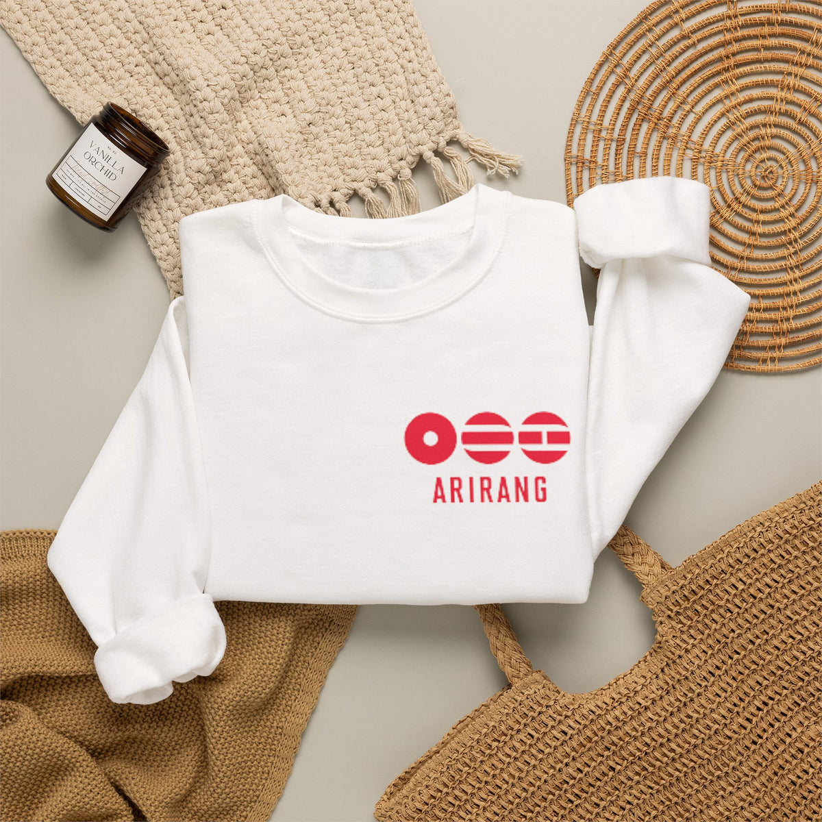 Arirang Minimalist Crewneck Sweatshirt — BTS Music