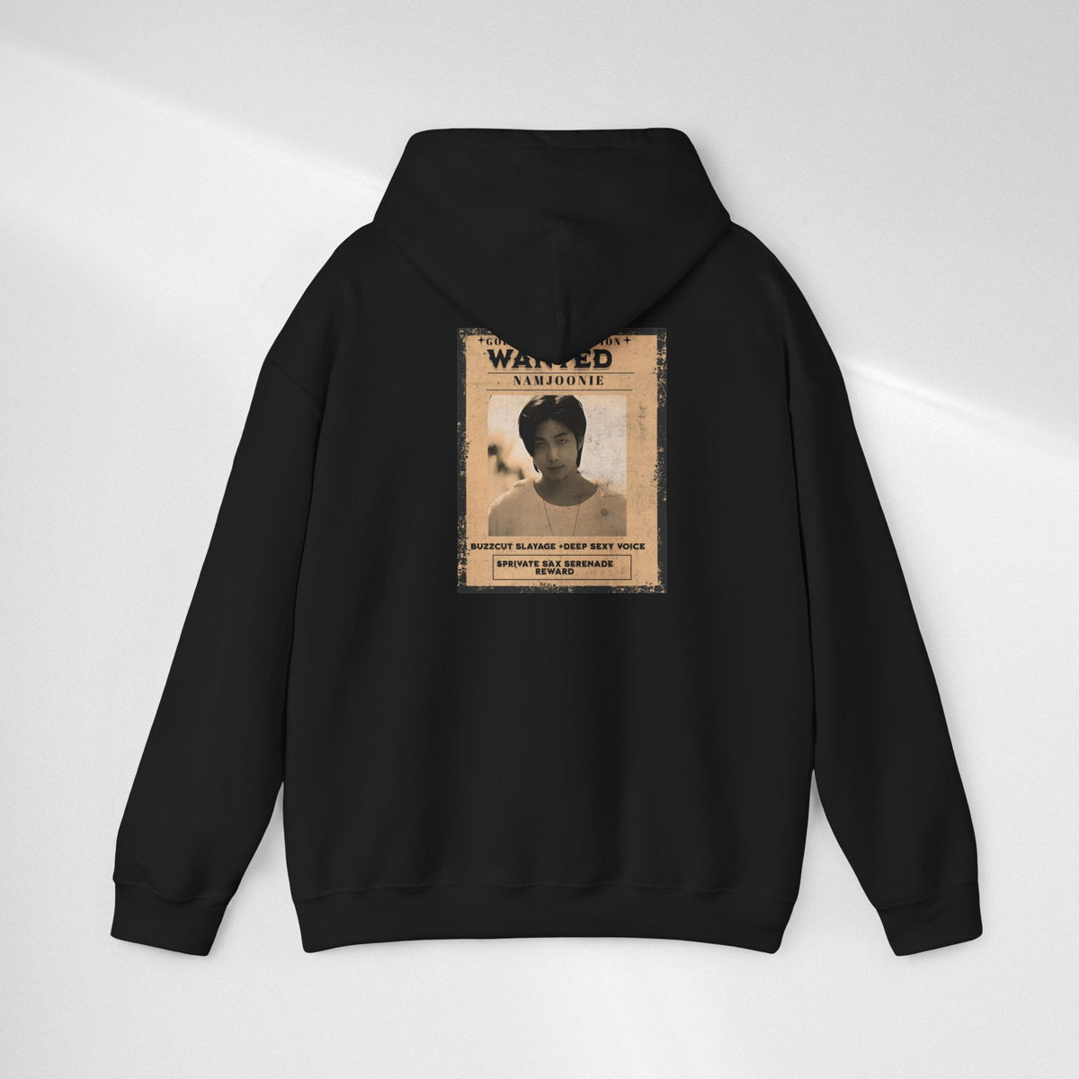 Wanted Namjoon Poster Hoodie — Vintage Photograph Graphic Sweatshirt
