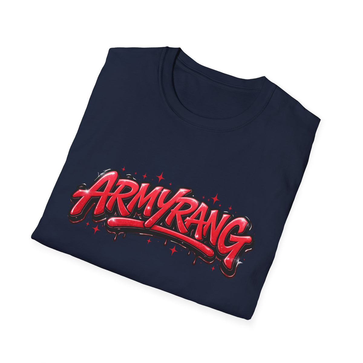 ArmyRang Graphic T-Shirt — Red Graffiti Streetwear Tee