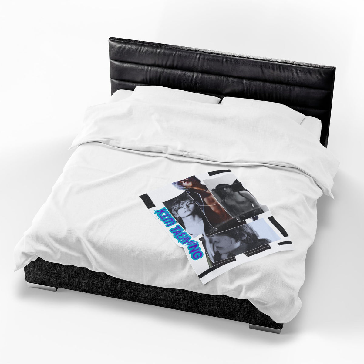 Velveteen Plush Blanket – KIM TAEHYUNG Photo Collage Soft Throw