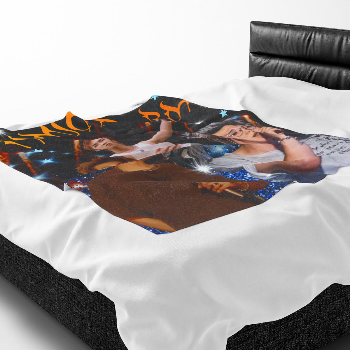 RM Concert Velveteen Plush Blanket — Fan Photo Collage Design
