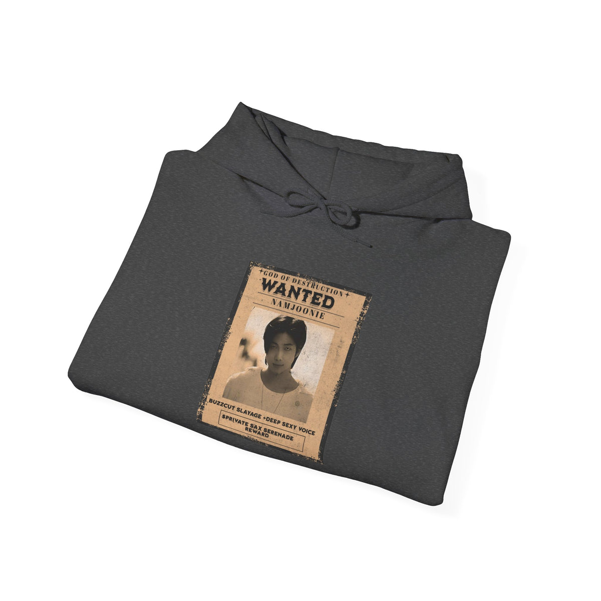 Wanted Namjoon Poster Hoodie — Vintage Photograph Graphic Sweatshirt