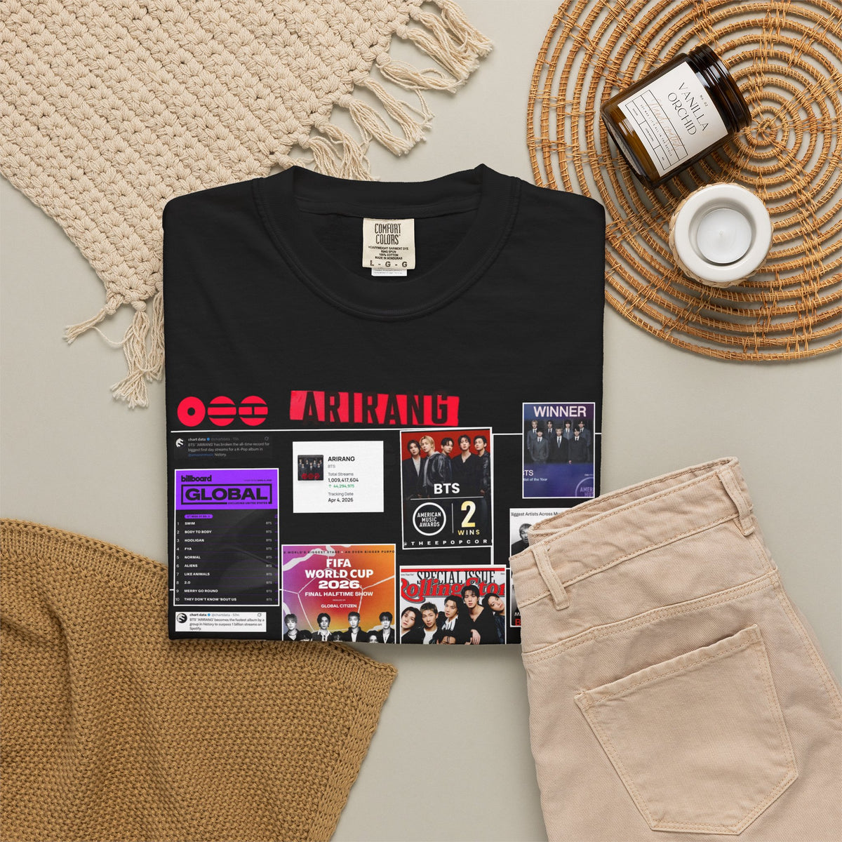 BTS Wins Collage T-Shirt — BTS Moments Graphic Tee