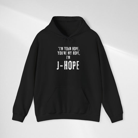 J-Hope Quote Hoodie — "I'm Your Hope, You're My Hope" K-Pop Pullover