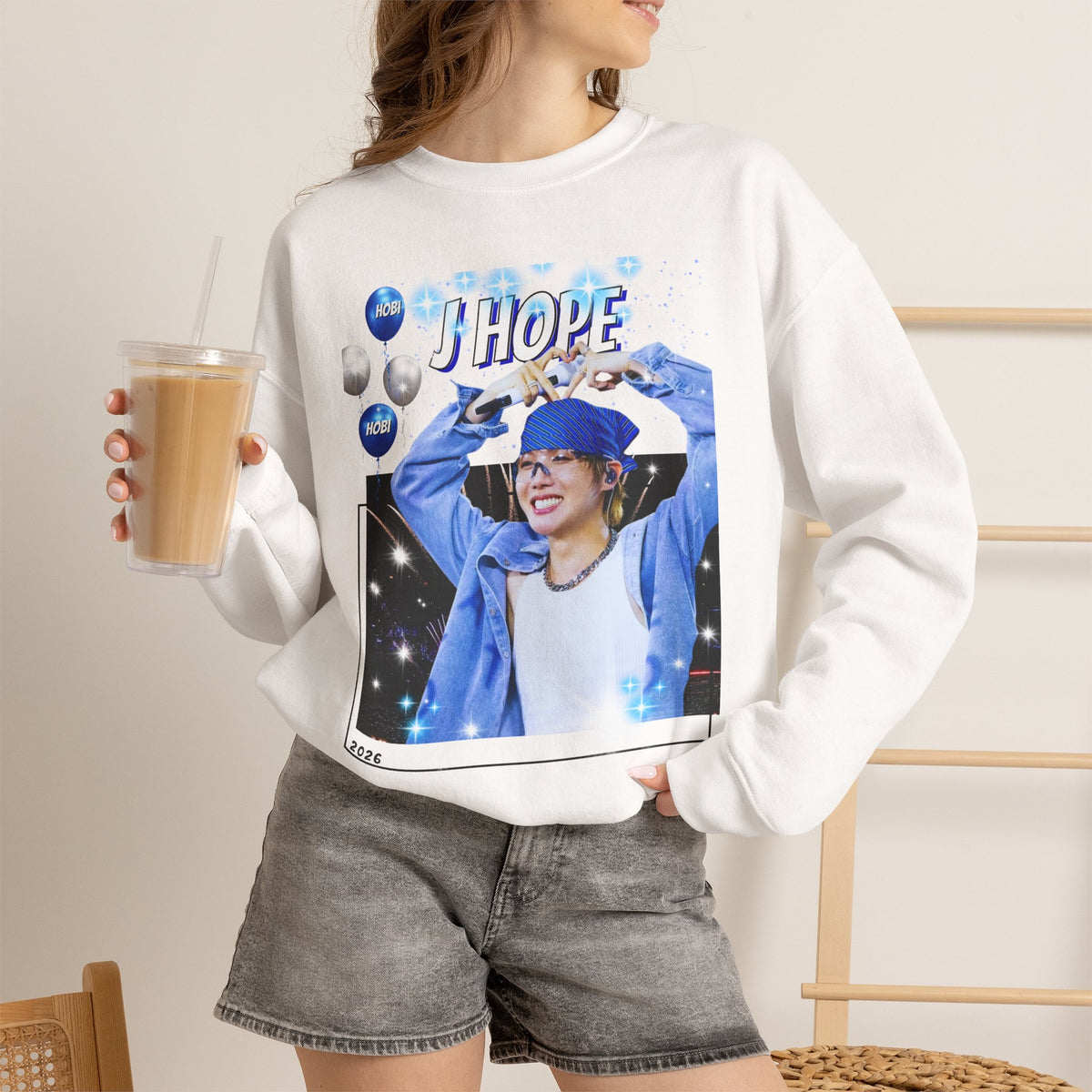 J-Hope 94 Photo Crewneck Sweatshirt — K-Pop BTS Fan Pullover