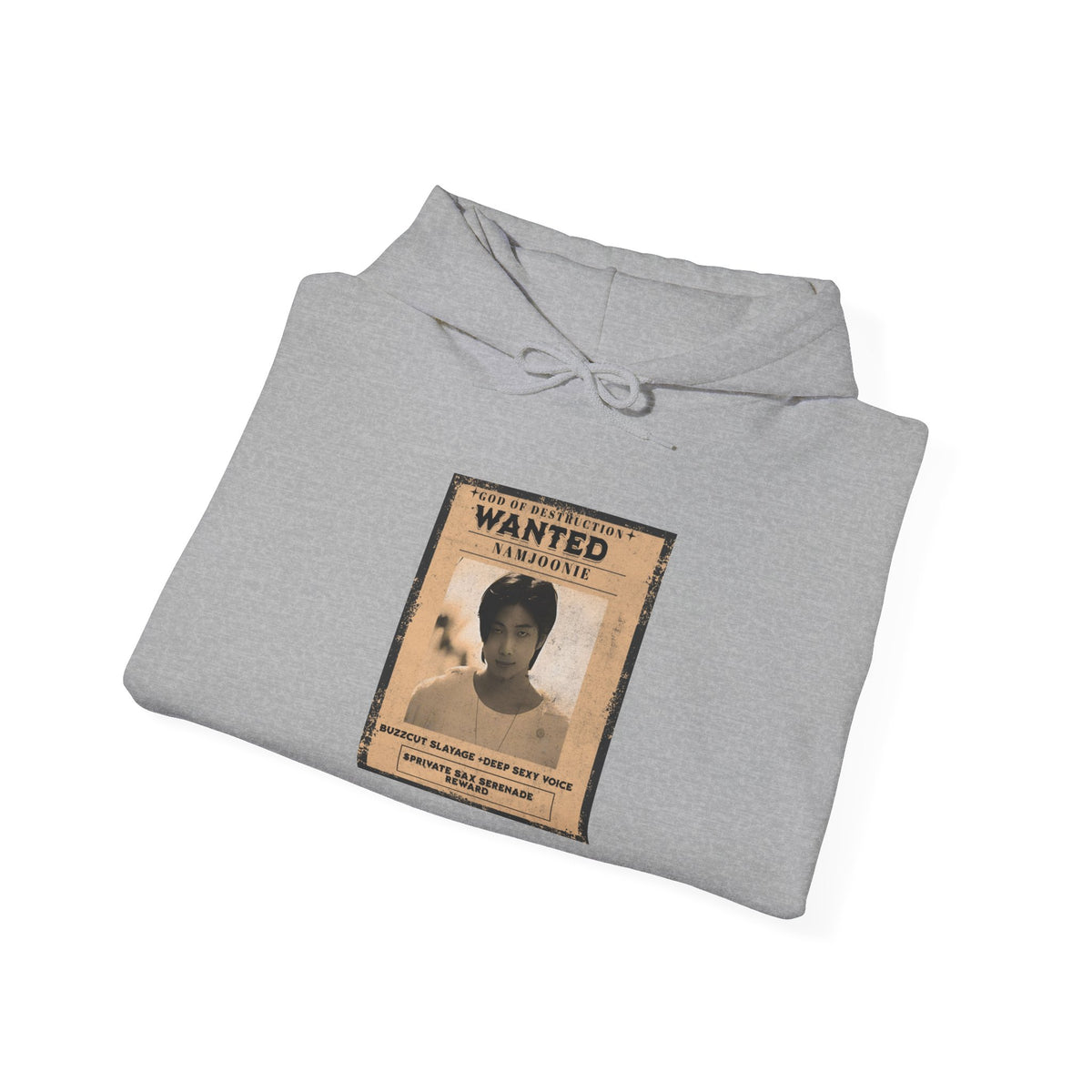 Wanted Namjoon Poster Hoodie — Vintage Photograph Graphic Sweatshirt