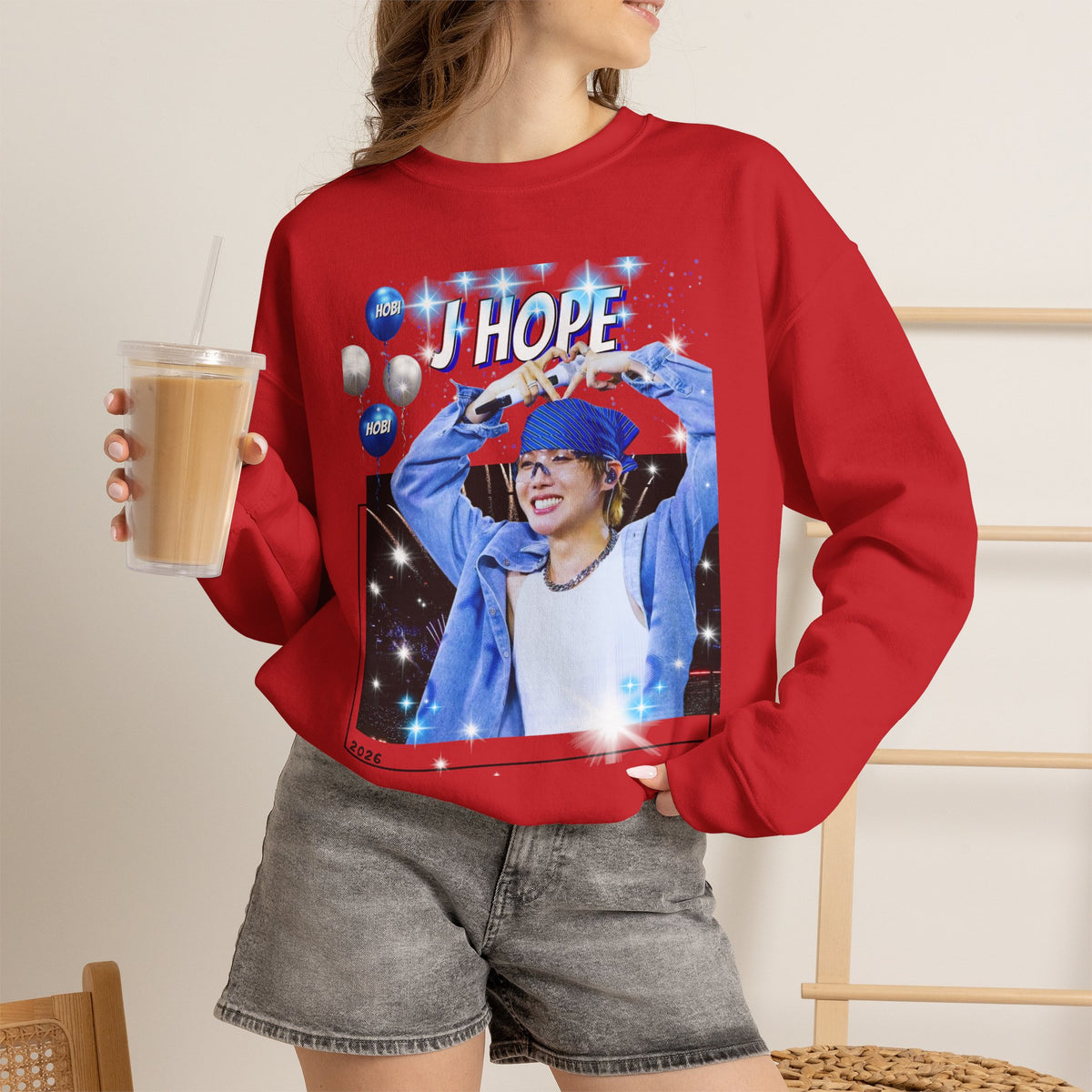 J-Hope 94 Photo Crewneck Sweatshirt — K-Pop BTS Fan Pullover