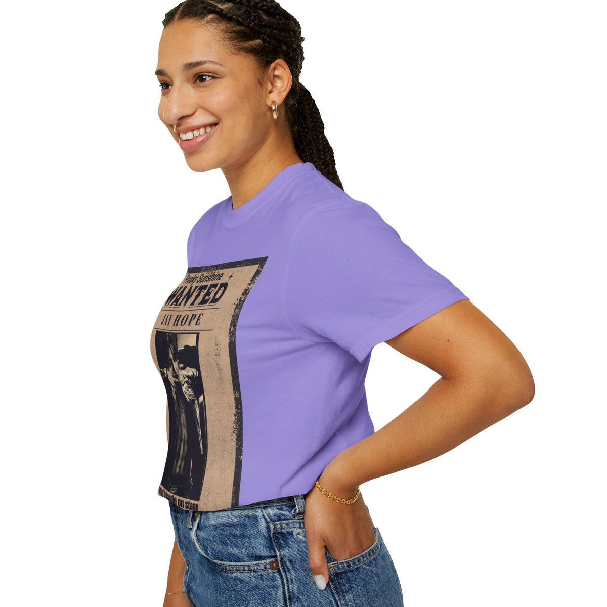 Wanted Poster Graphic T-Shirt — "Freaky Sunshine: Jay Hope" Vintage Style