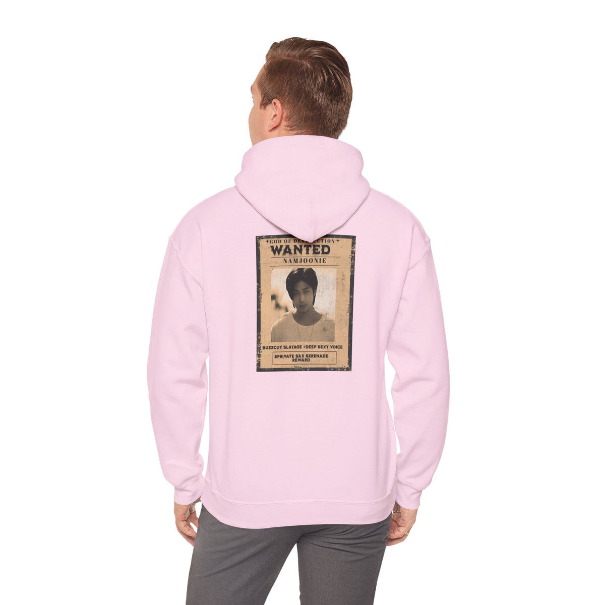 Wanted Namjoon Poster Hoodie — Vintage Photograph Graphic Sweatshirt