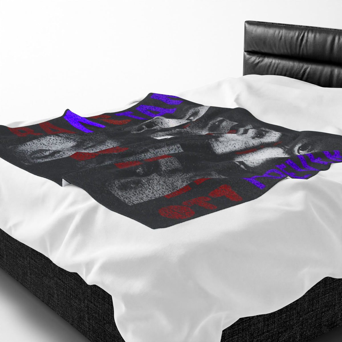Bangtan Forever Velveteen Plush Blanket — BTS Eyes Collage Throw