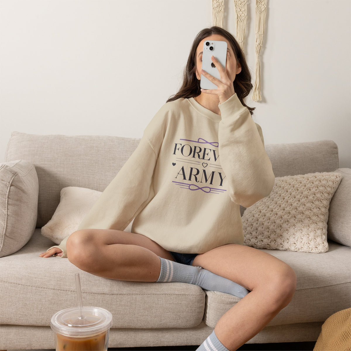 Forever Army Crewneck Sweatshirt