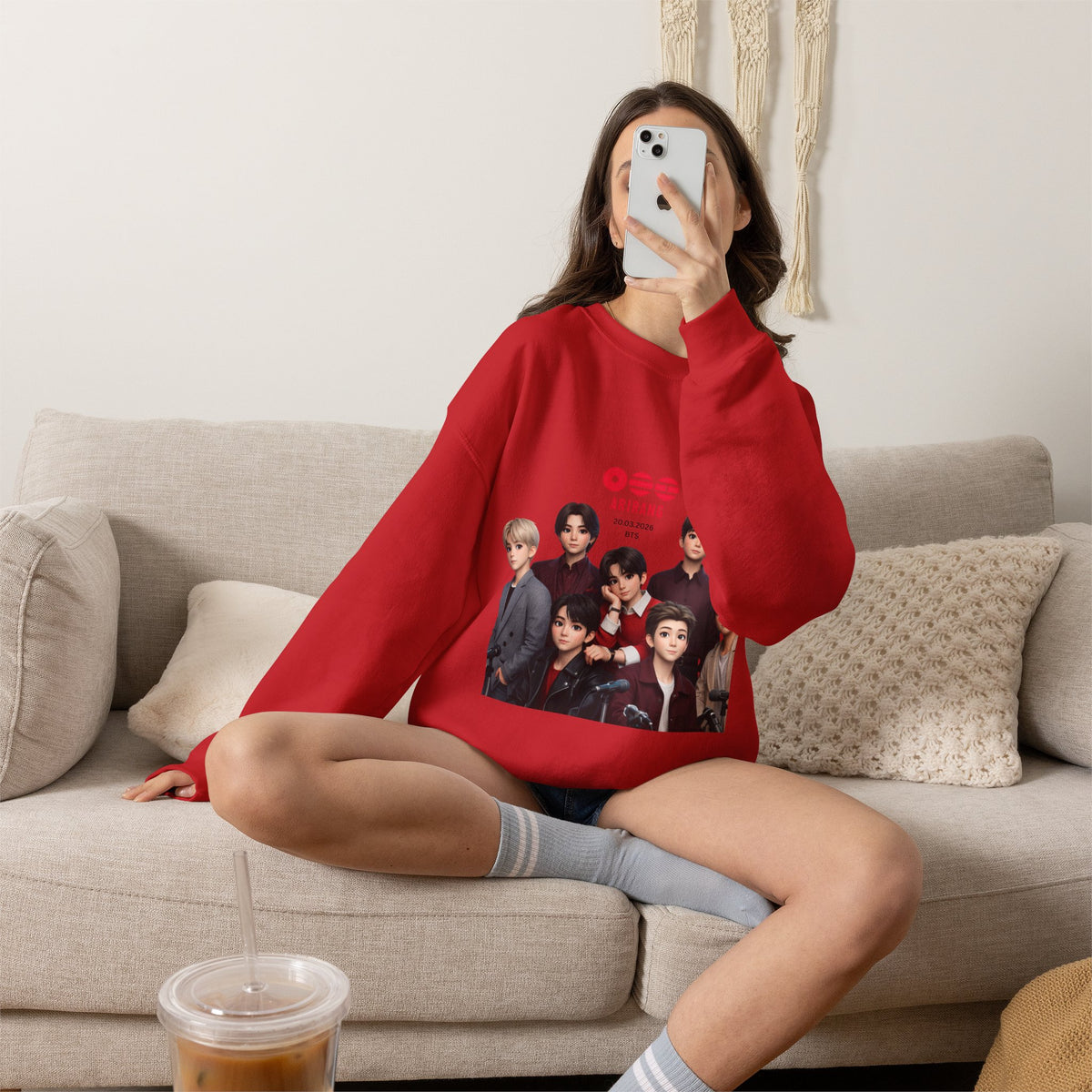 BTS GROUP Photo Crewneck Sweatshirt
