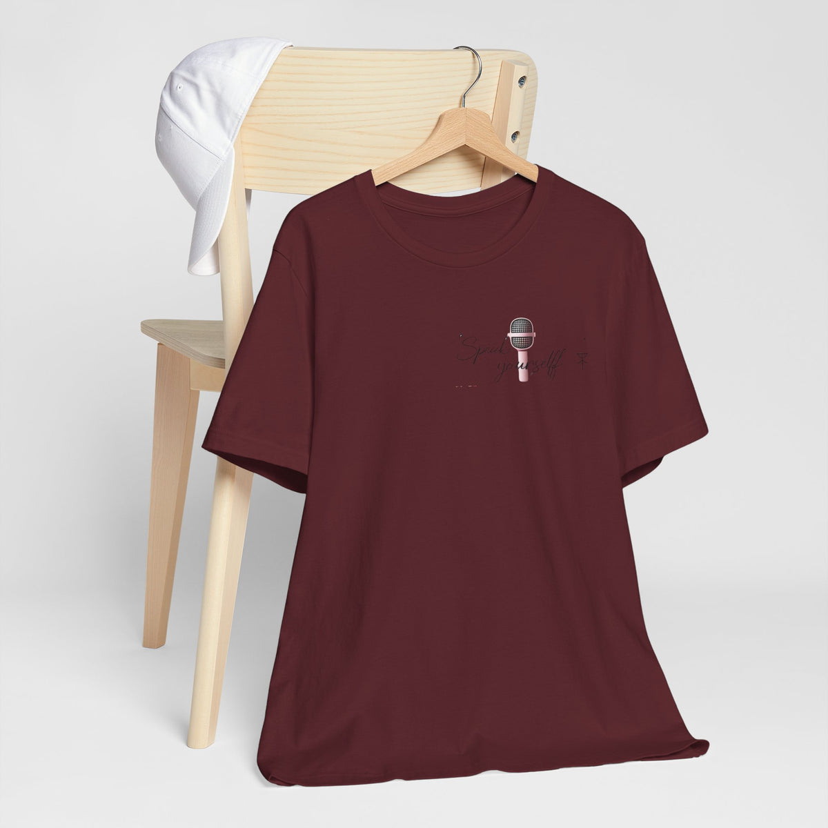 Microphone Graphic Tee — "Speak Your Truth" Short Sleeve T-Shirt