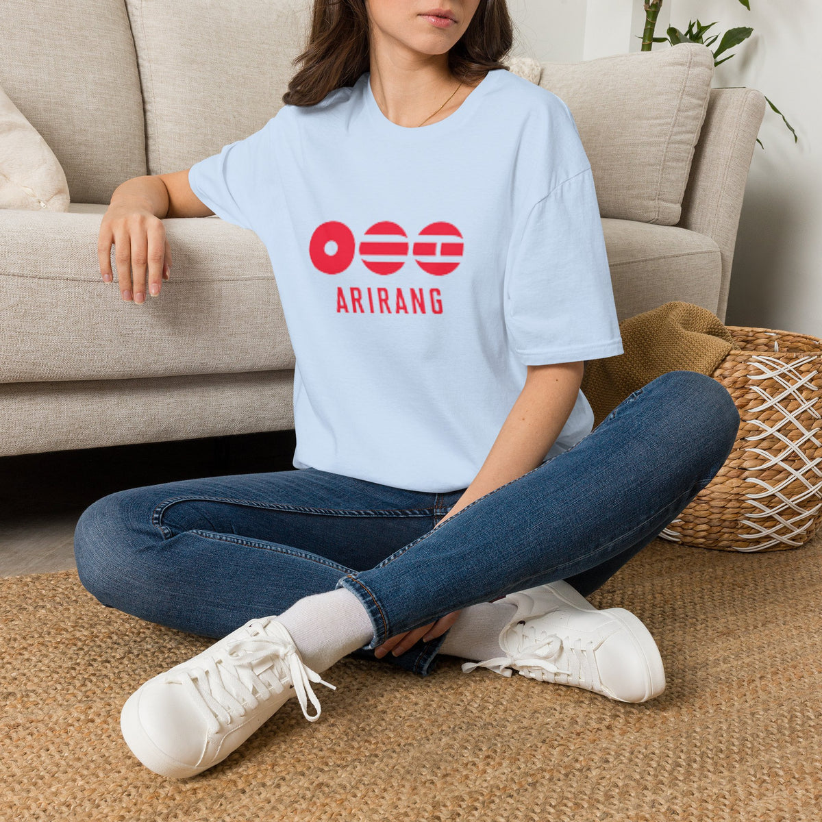 Arirang BTS T-Shirt — Retro Red Logo Tee